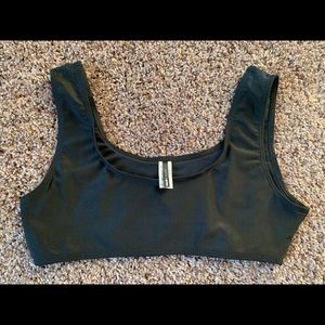 Fashion Nova Black Swim Top medium